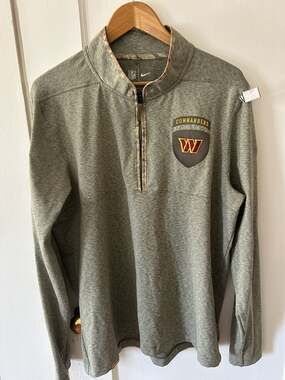 Nike Washington Commanders NFL Salute to Service 1/4 Zip Pullover Size Large